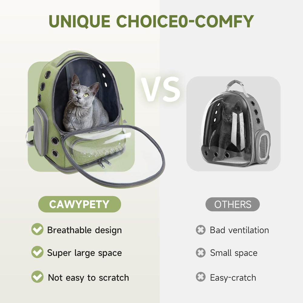 Cawypety breathable front window for relaxed outdoor outings