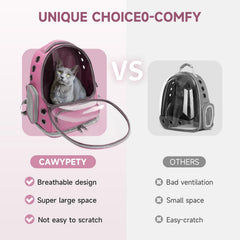Cawypety large-space interior lets cats turn around comfortably during outings