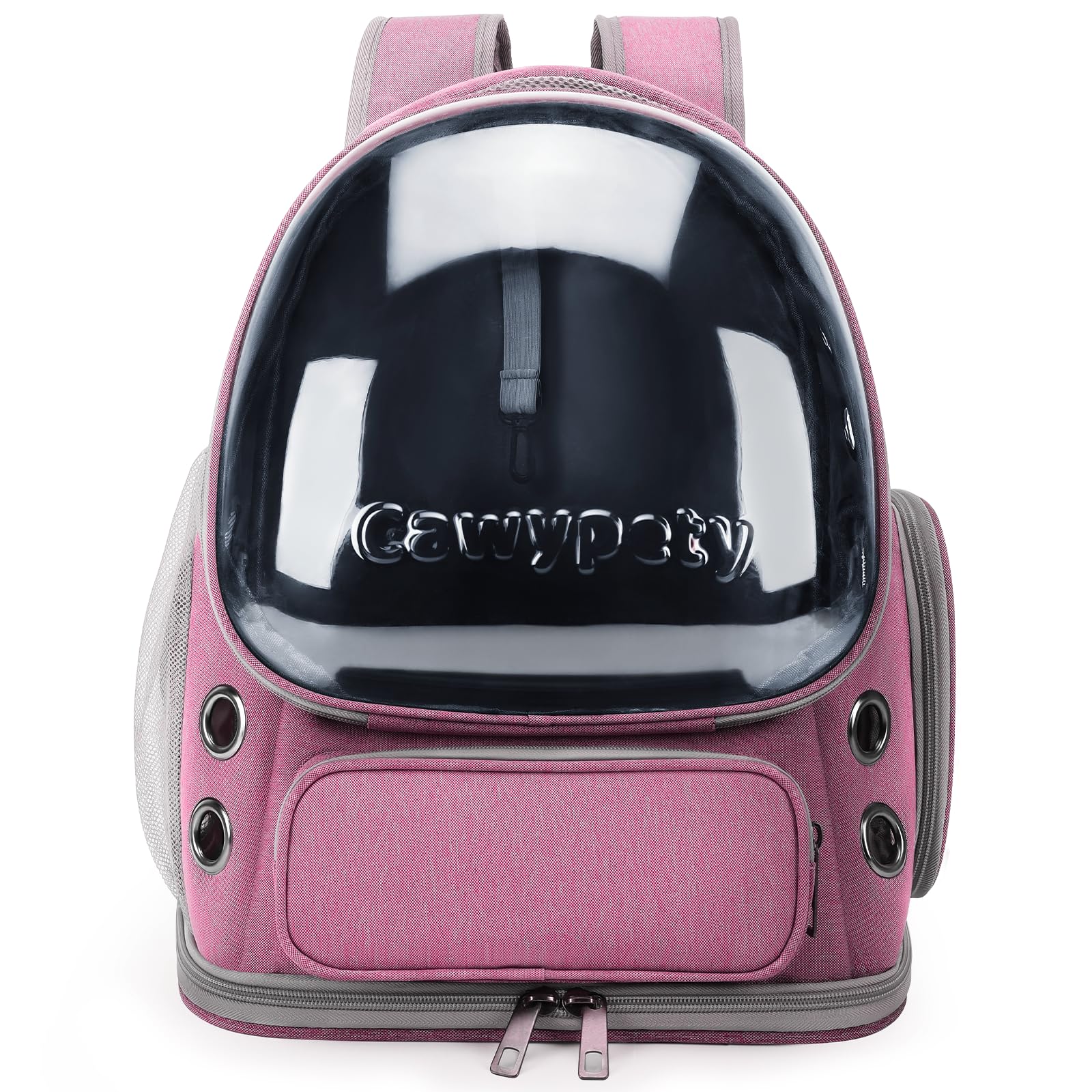 Cawypety carrier for travel and hiking with easy-clean materials