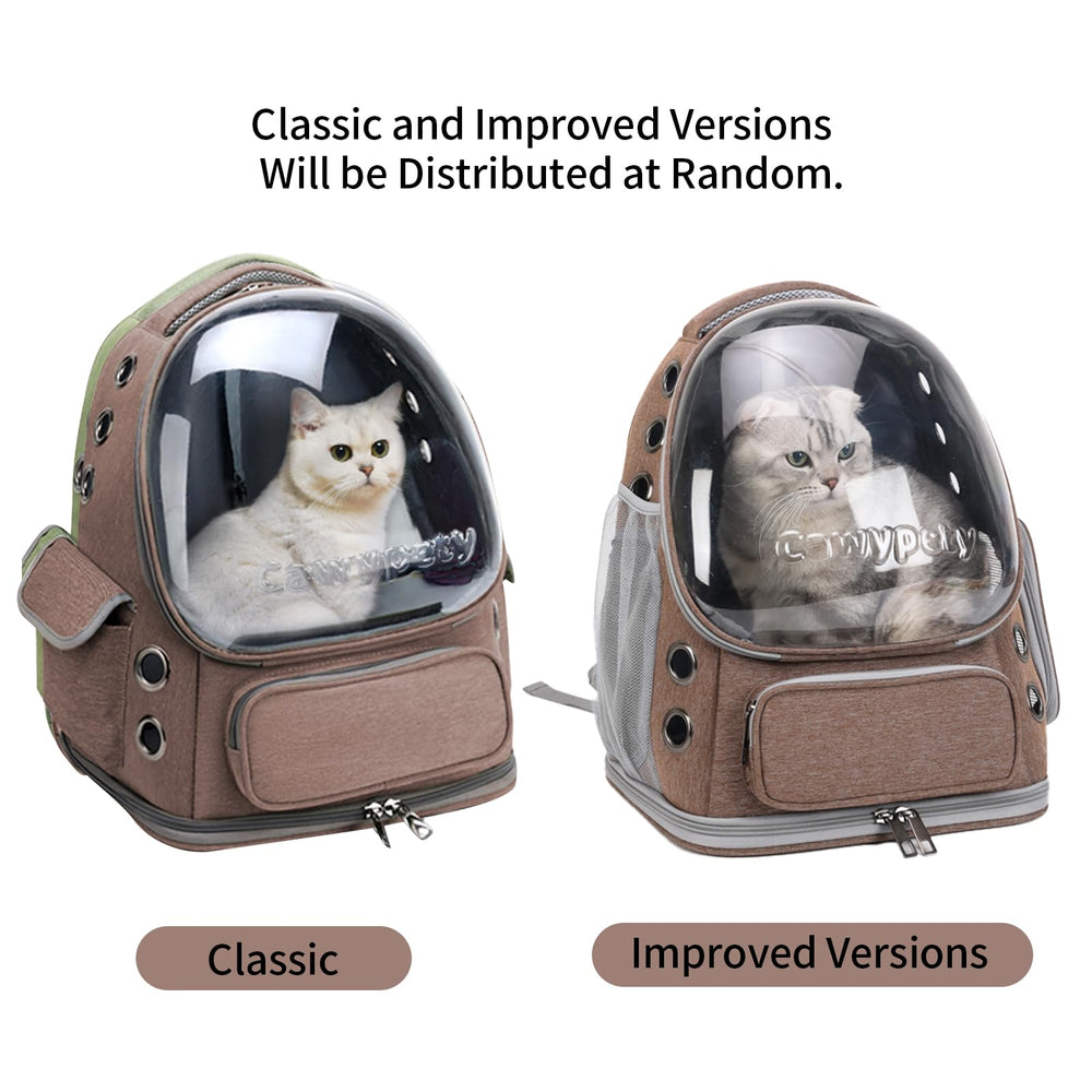 Cawypety cat backpack double-sided cushion provides all-season comfort.
