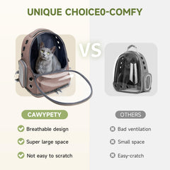 Cawypety cat backpack foldable design for easy storage and transport.