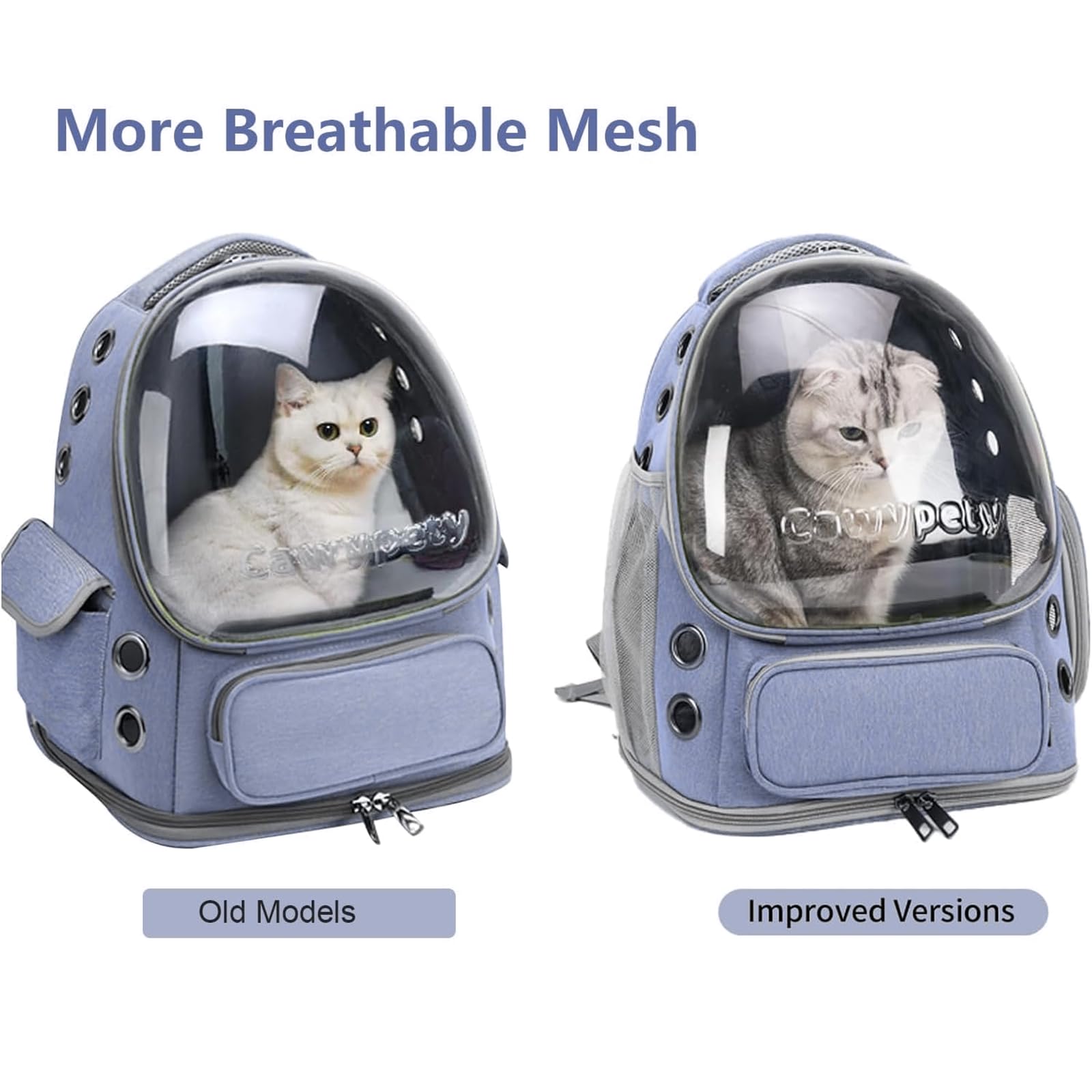Cawypety foldable cat carrier compact storage for travel and storage.