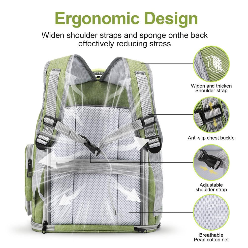 Cawypety breathable mesh material ensures ventilation on warm days