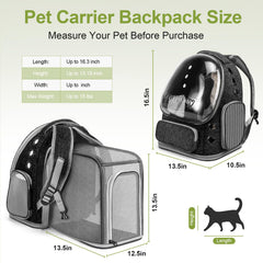 Expandable panel on the Cawypety backpack adds space for comfort