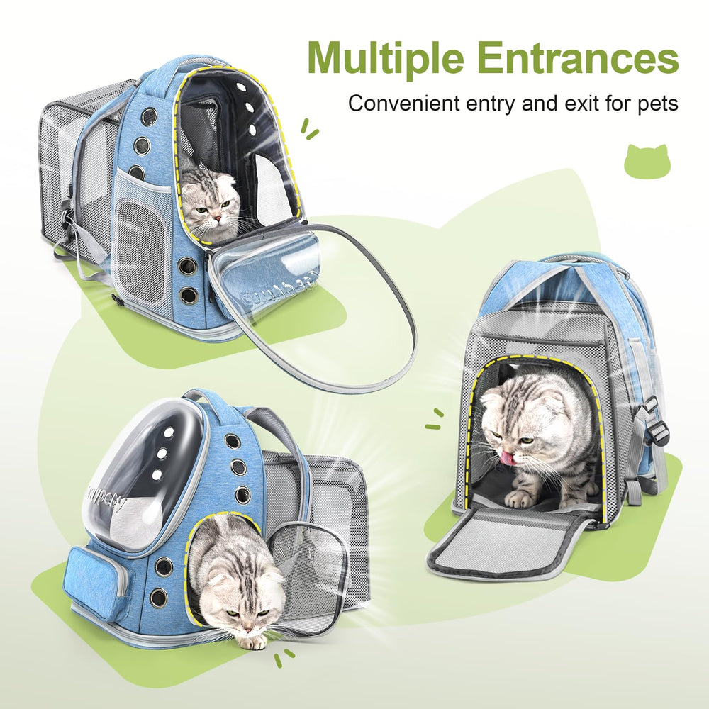 Cawypety Expandable Cat Backpack foldable design enables easy storage.