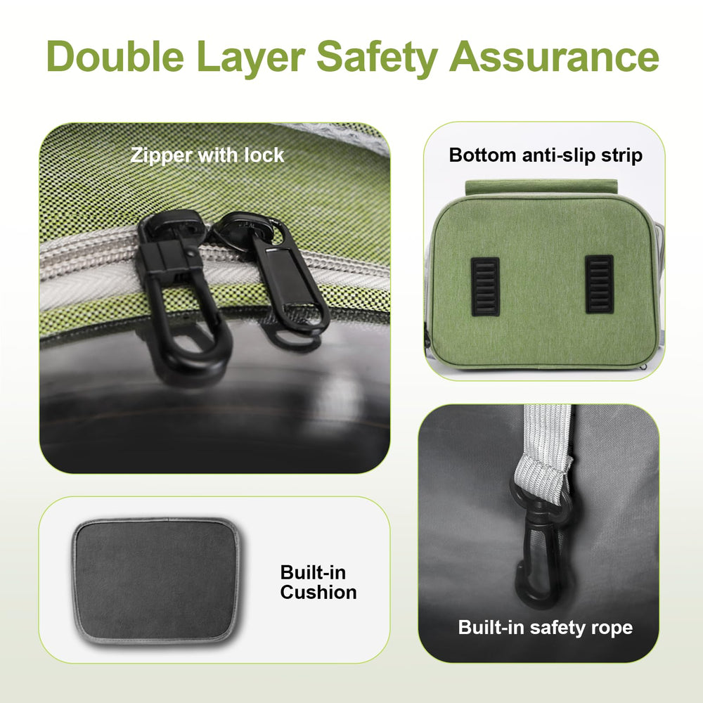 Cawypety side pocket keeps treats and toys within easy reach