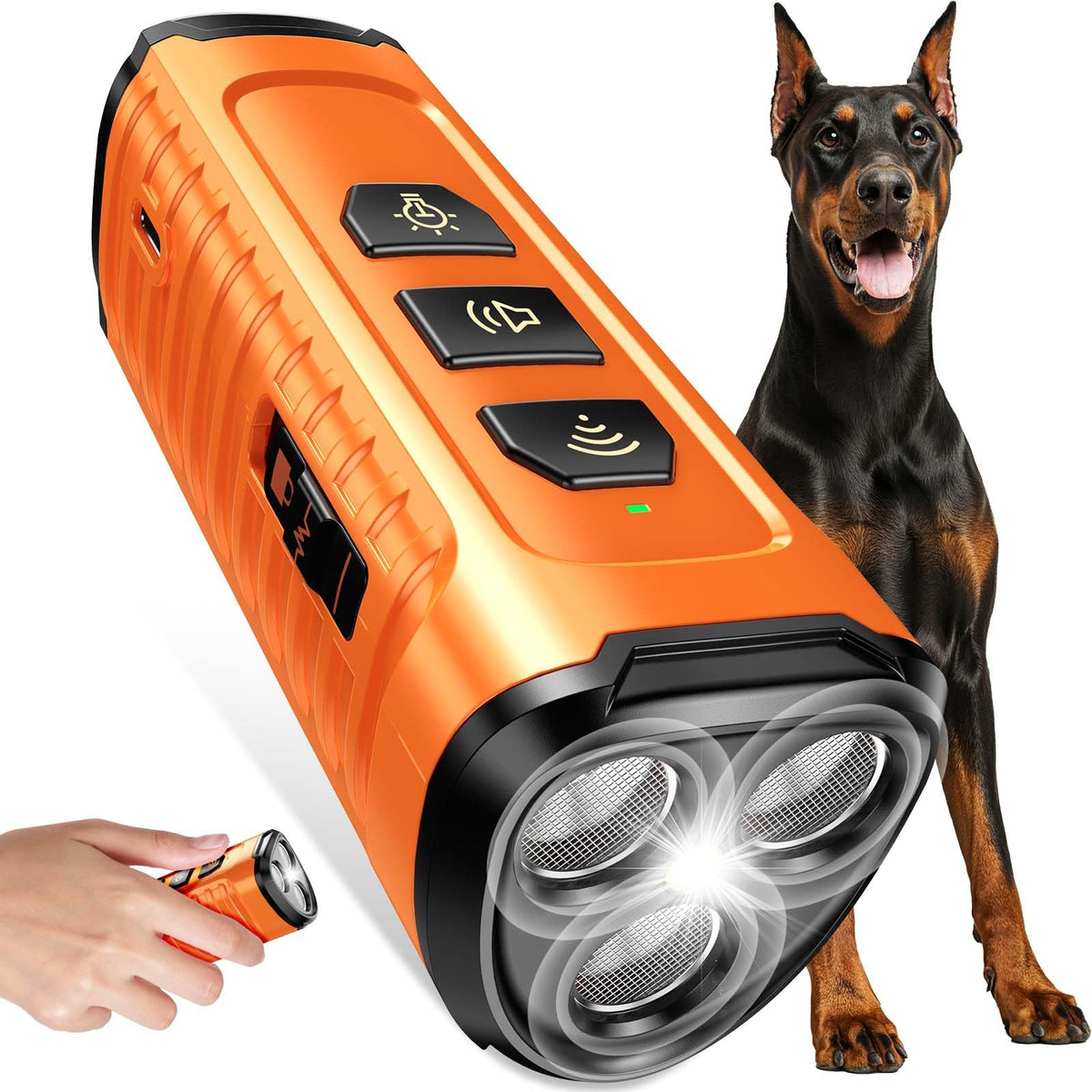 Cbersmg dog bark deterrent device front view for quick training at home