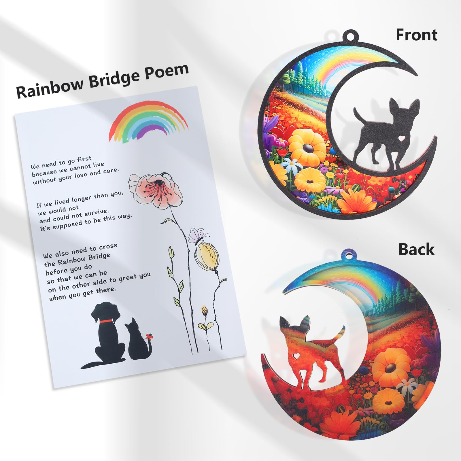 CCiaga memorial suncatcher featuring clear acrylic layer and wood base creates a lasting keepsake.