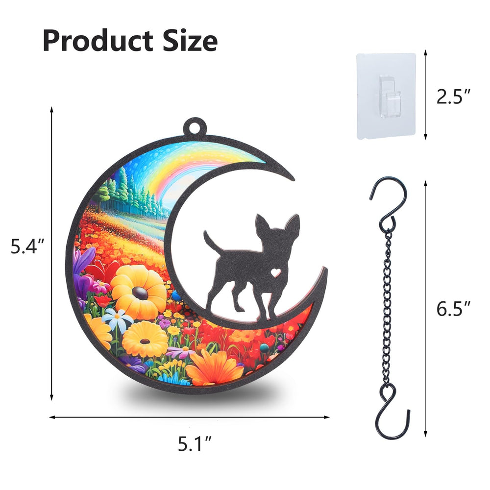 CCiaga DIY Chihuahua suncatcher ships ready to gift with charming design.
