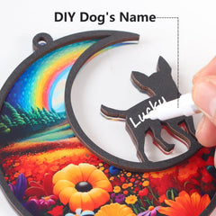 CCiaga suncatcher includes chain and hook for easy wall or window display.