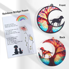 CCiaga rainbow-bridge card included, featuring a comforting poem to honor a lost dog.