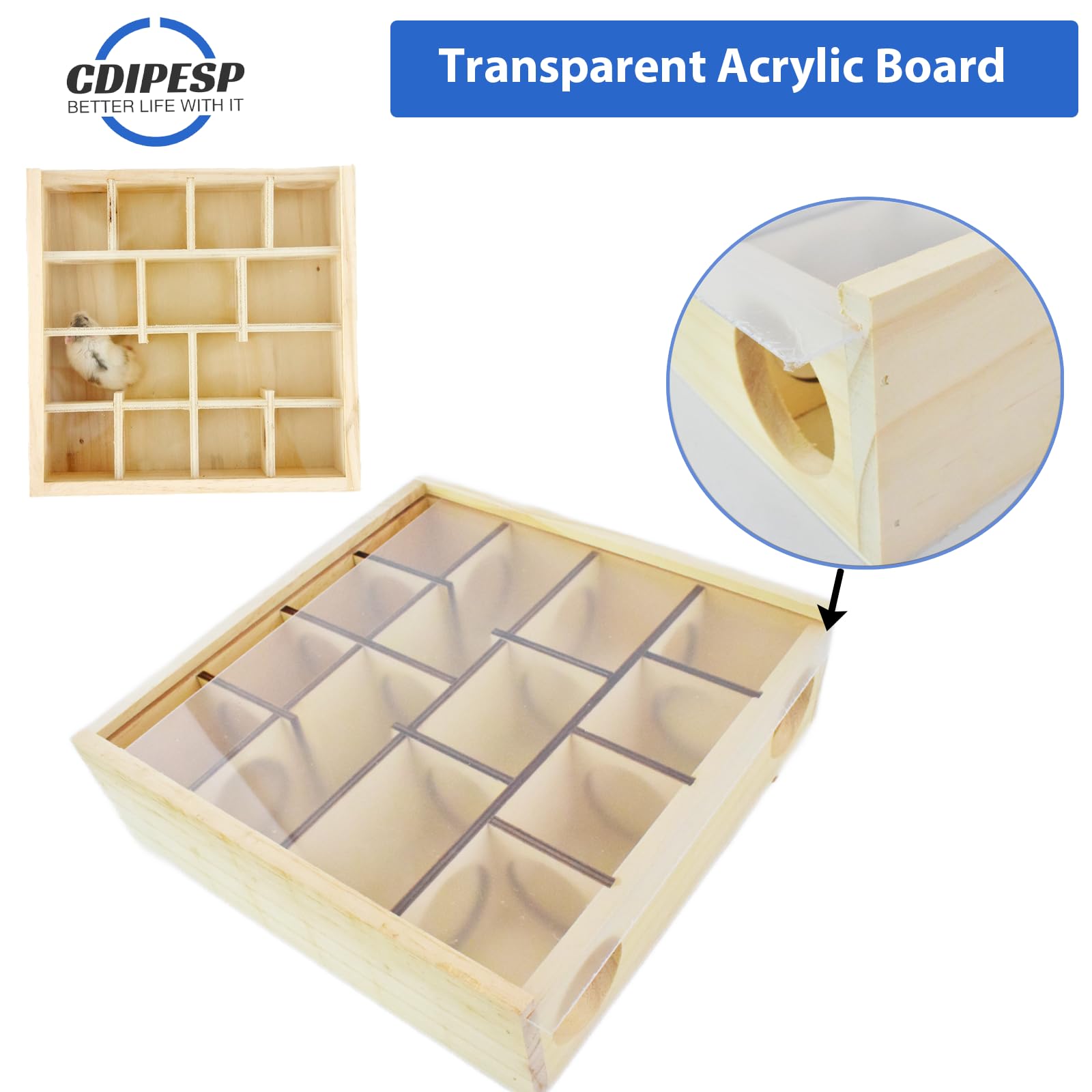 Cdipesp small pet play house provides engaging activity and teeth grinding potential