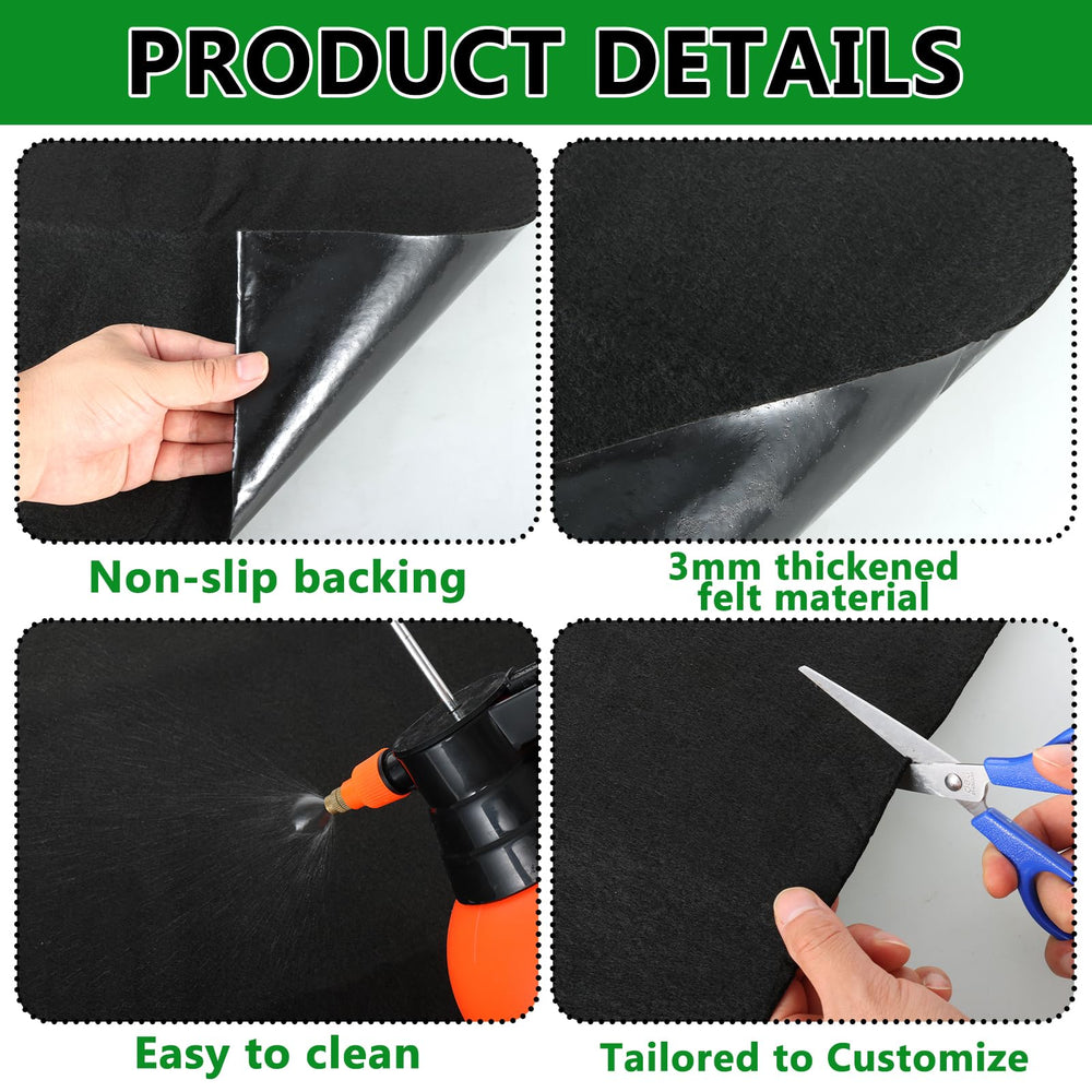 CebraBounze anti-slip backing keeps the mat secure on smooth floors.