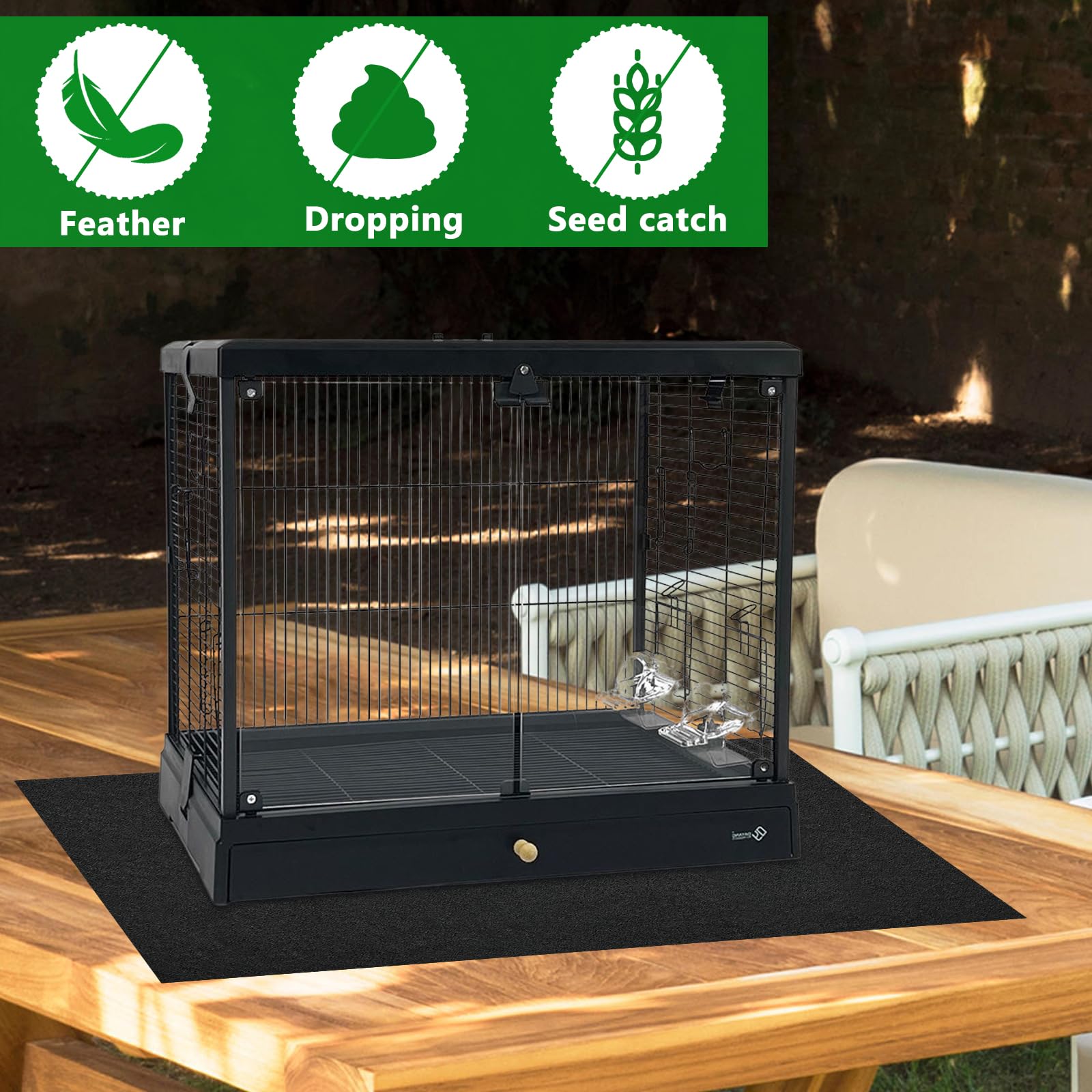 CebraBounze trim-to-fit edge lets you tailor the mat to your cage.