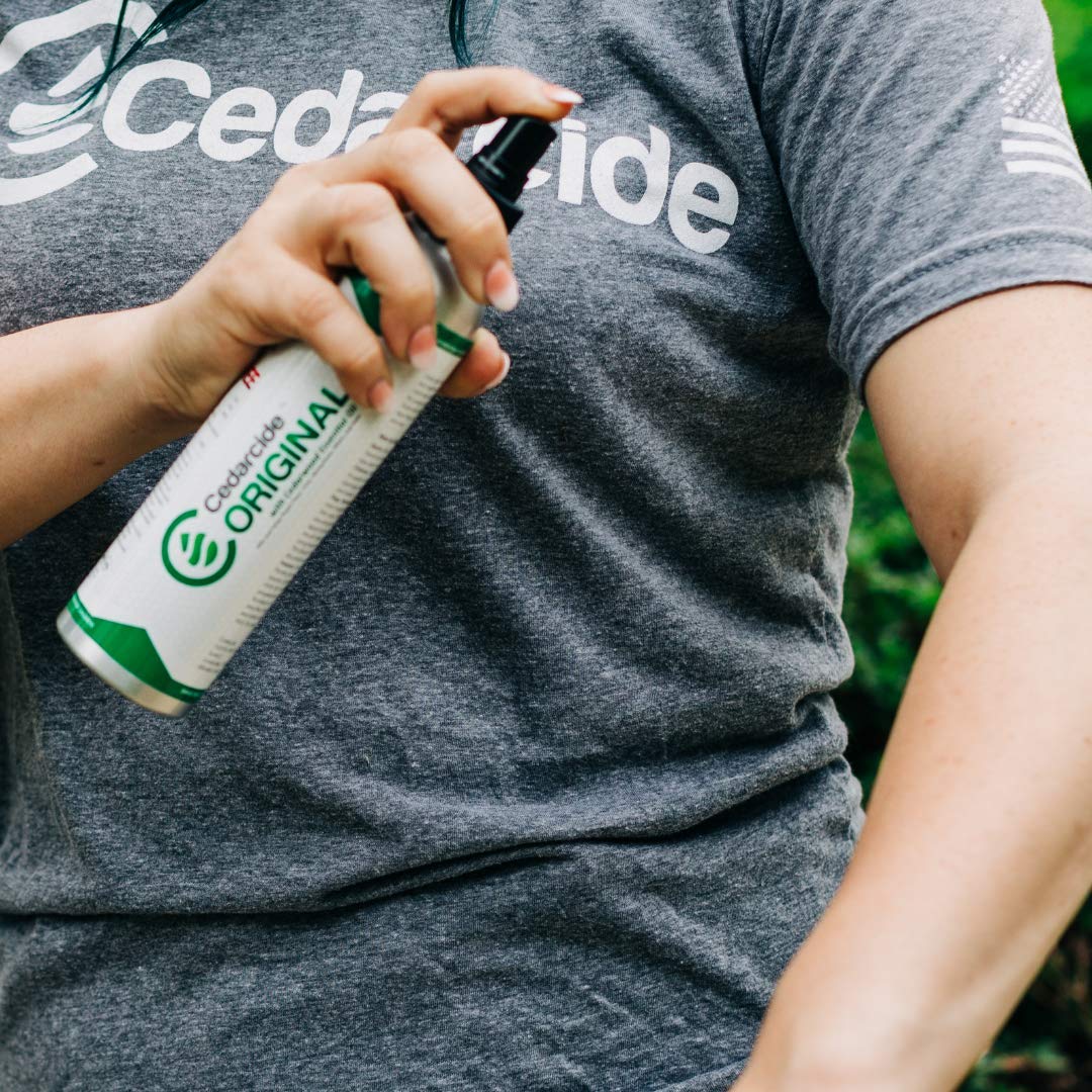 Cedarcide Original Bug Spray family-safe protection at home.