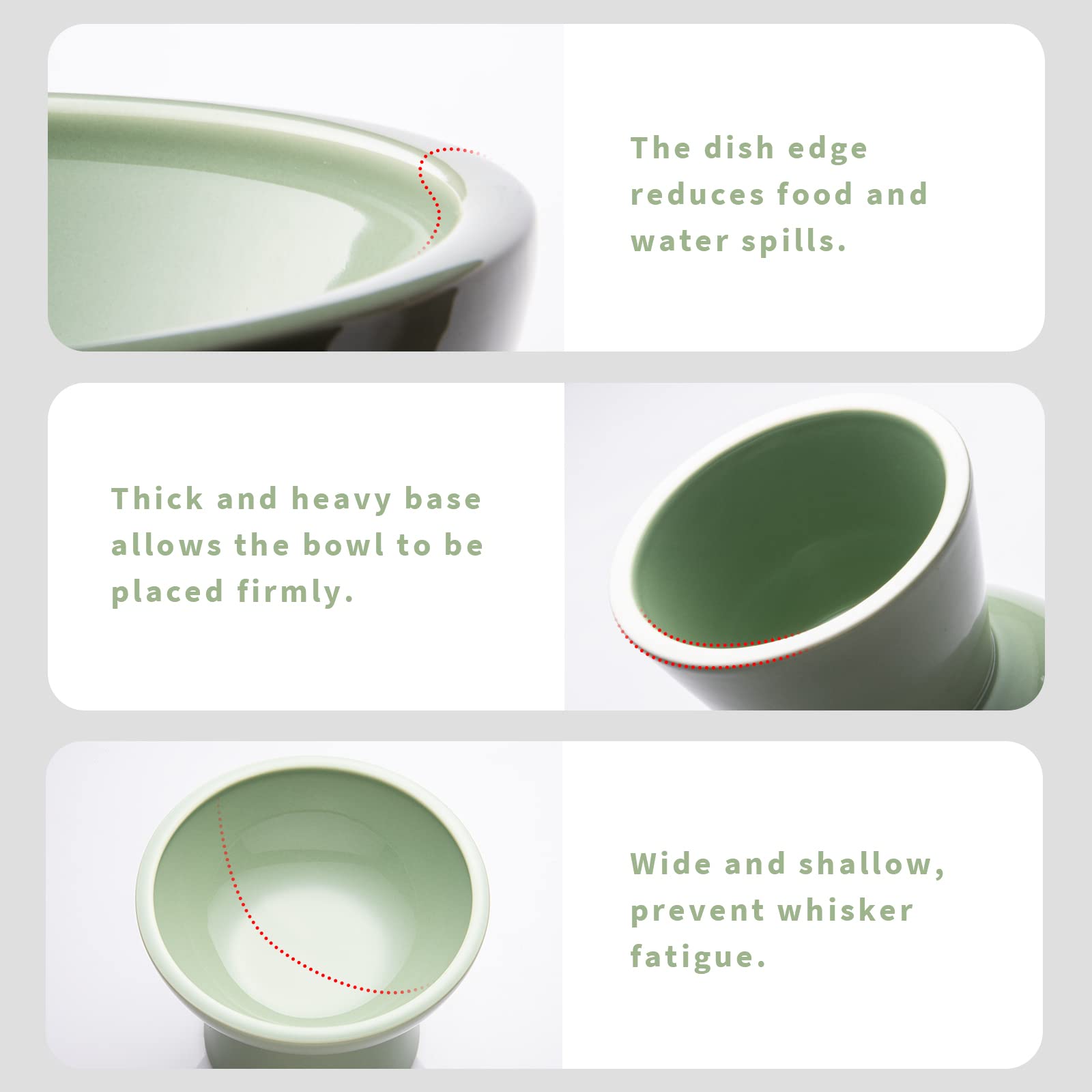 CEEFU dishwasher-safe cat bowl for easy cleaning after meals