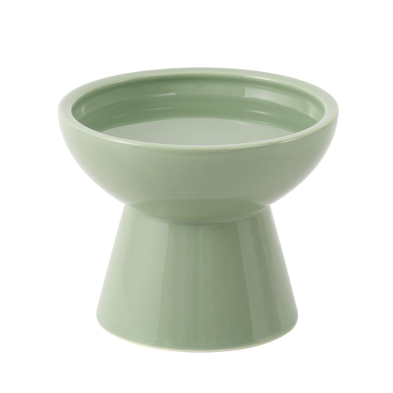 CEEFU extra wide elevated cat water bowl, 6.2 inch wide, reduces whisker fatigue