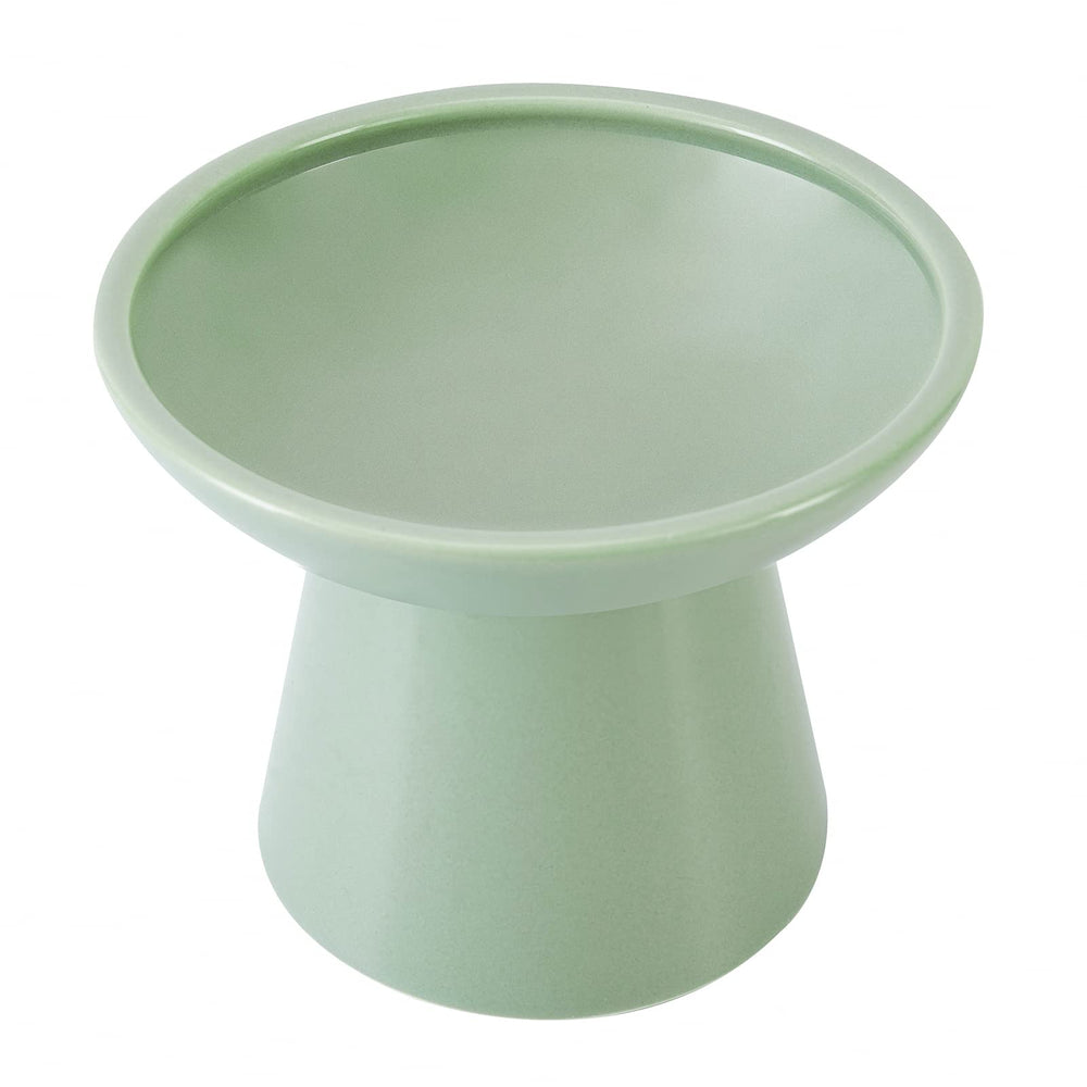 CEEFU modern ceramic cat bowl on stand adds stylish function to home