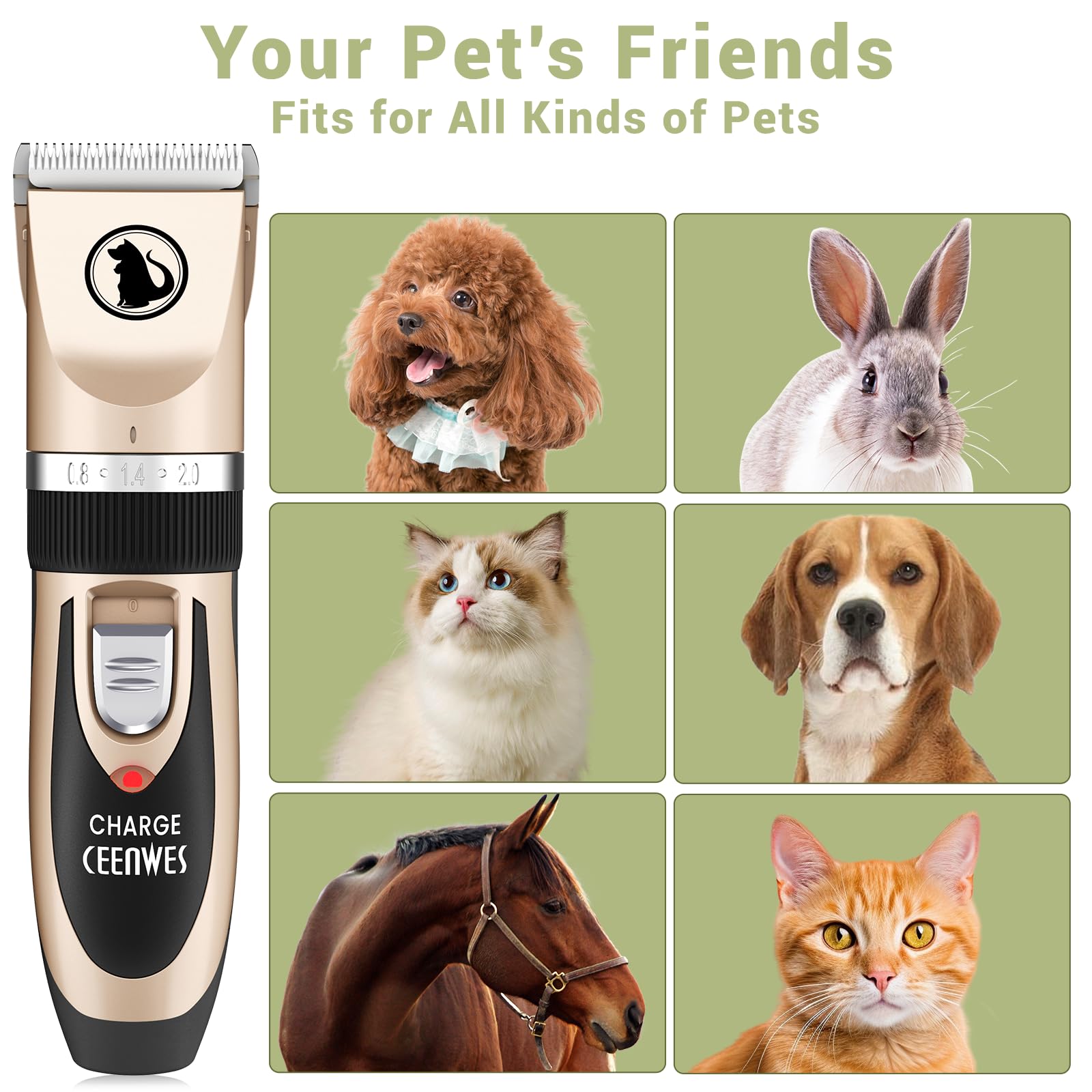 Ceenwes safe contour-following combs for comfortable grooming