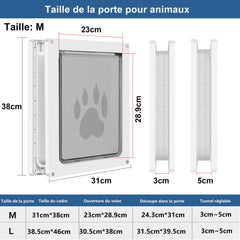 CEESC dog door frame demonstrates sturdy fit for thick doors.