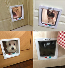 CEESC Extra Large Cat Door flap in action demonstrates smooth, quiet closure