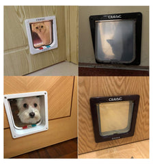 CEESC extra large cat door side view showing weatherproof ABS frame