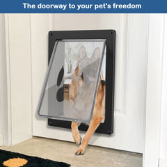 CEESC large dog door telescope tunnel adjustable for door thickness 1 1/4 in to 2 1/16 in.