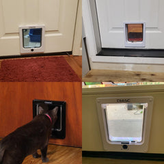 CEESC Medium Cat Door interior view showing easy pet access and setup.