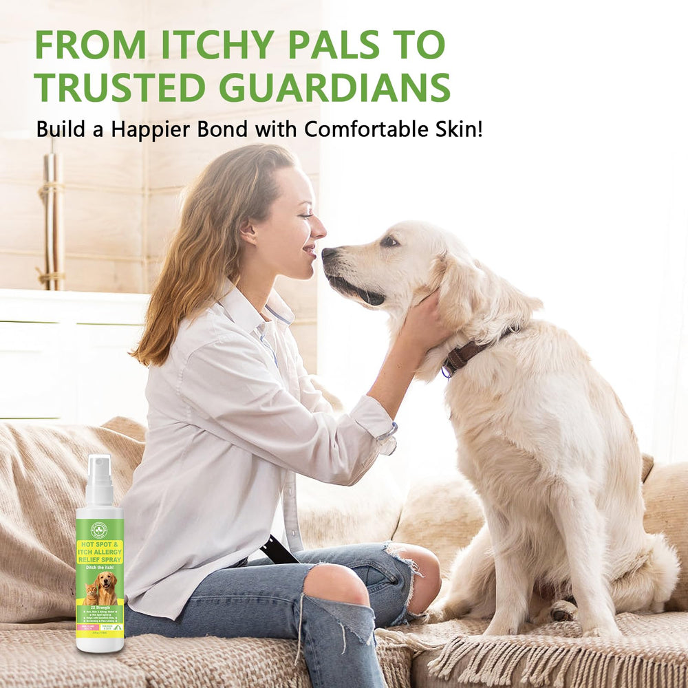 Daily skin care routine with CeliAeh spray for soft coats