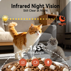 Centvicam app shows easy feeding schedule setup.