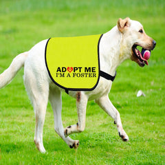 CENWA Adopt I'm A Foster jacket slogan close-up highlights the ADOPT I'M A FOSTER text.