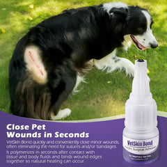 Ceoighe fast-bonding glue provides water-resistant seal for healing.