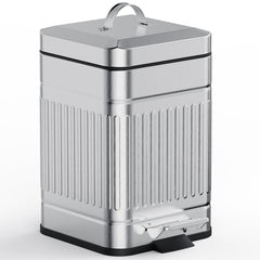 CEROELDA 5L pedal trash can with lid for hands-free disposal.