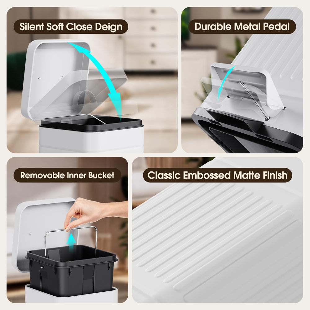 CEROELDA pedal soft-close system reduces noise during use