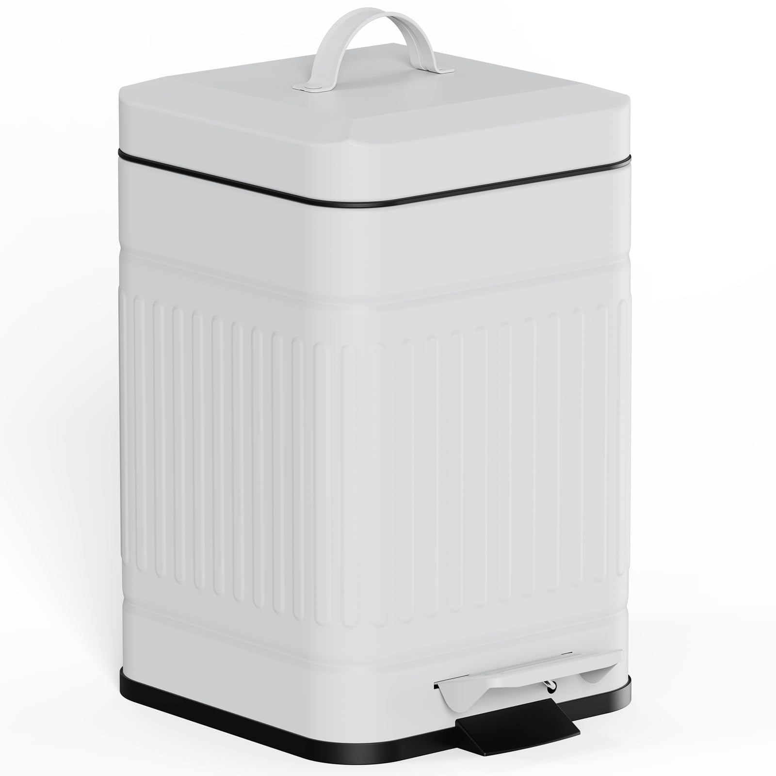 CEROELDA small trash can with lid 5L showing compact capacity and quiet operation