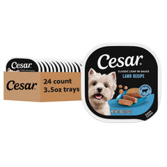 Cesar Classic Loaf in Sauce Lamb ingredient close-up showcases real lamb as the #1 ingredient.
