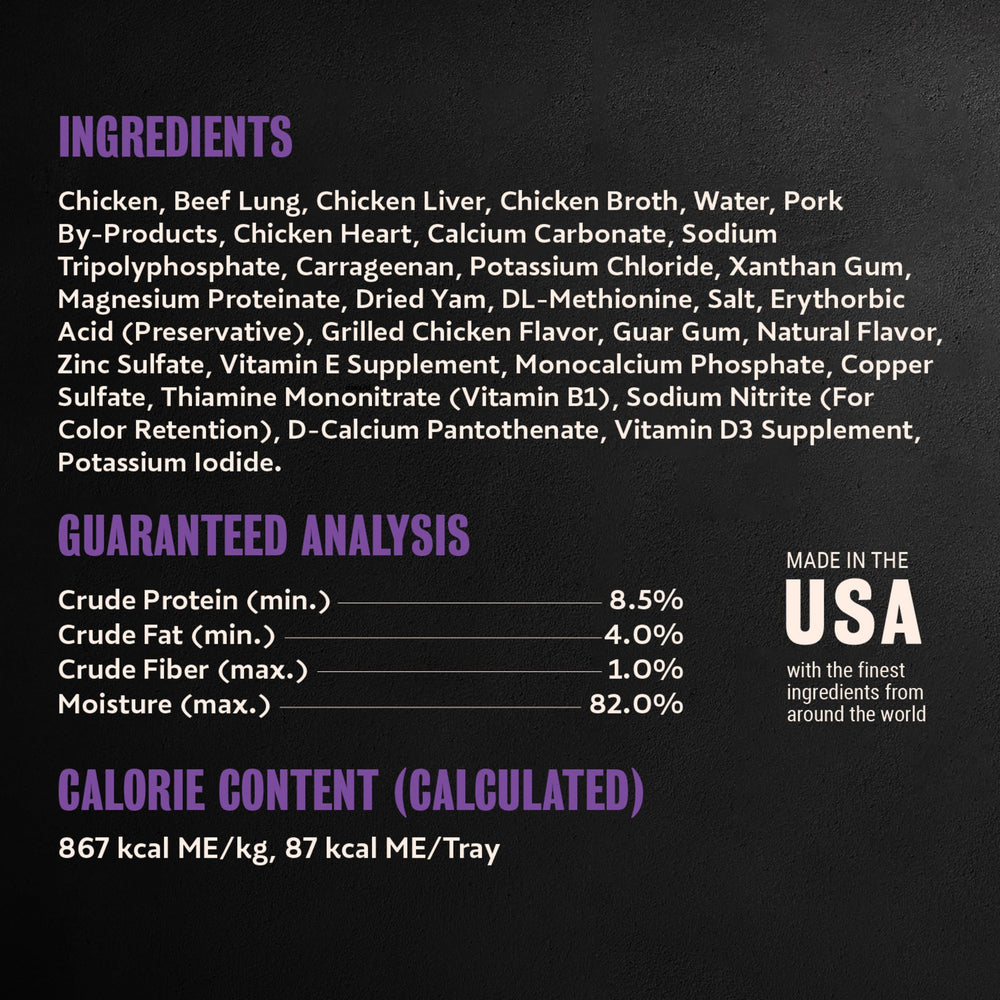 Dish ready to serve, making mealtime easier for pet parents.