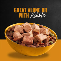 CESAR Classic Loaf sauce texture closeup reveals tender, slow-cooked meat.