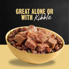 Cesar easy-to-digest wet food supports comfortable digestion at mealtime.