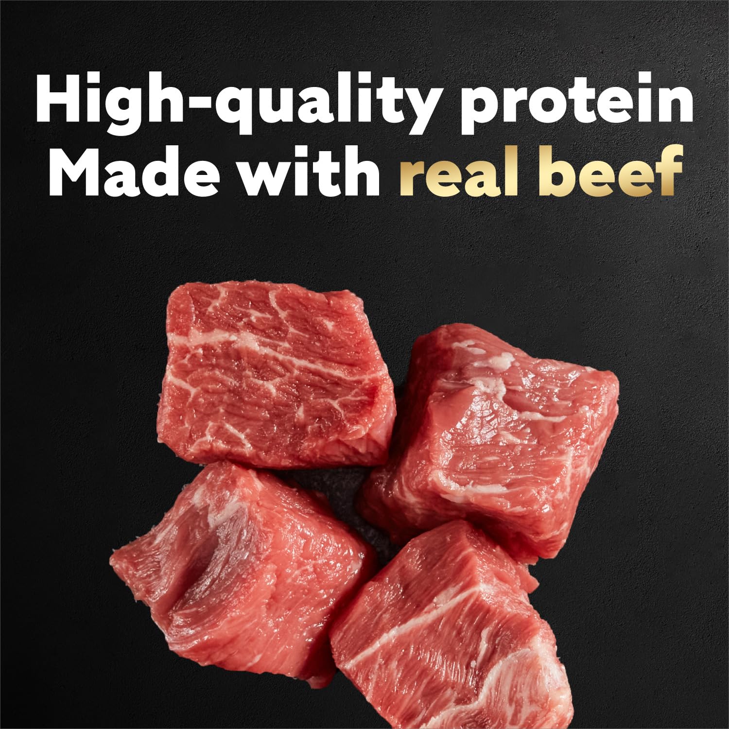 Cesar Filets in Gravy Angus Beef mini-pouch showing slow-cooked, juicy texture