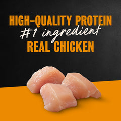 Cesar Filets in Gravy Rotisserie Chicken: real chicken as the top ingredient.