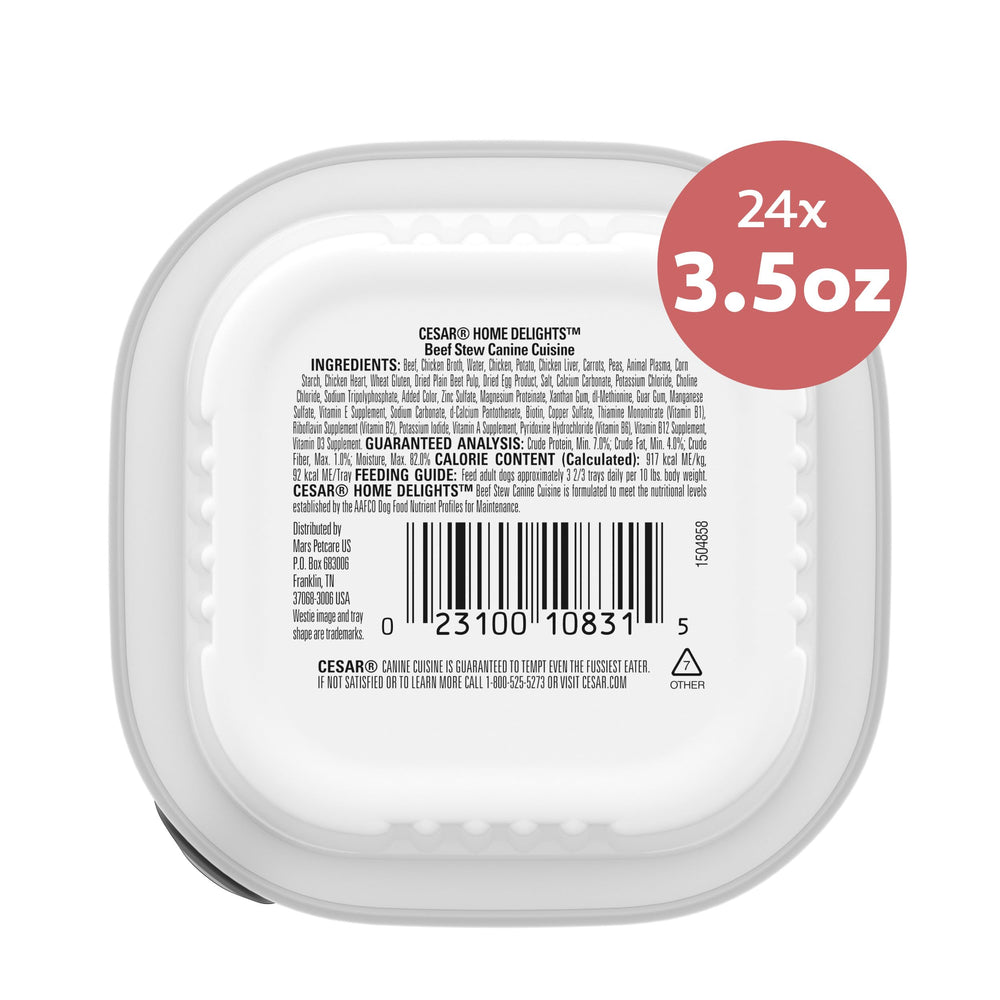 24-count pack of Cesar Home Delights simplifies meal planning.