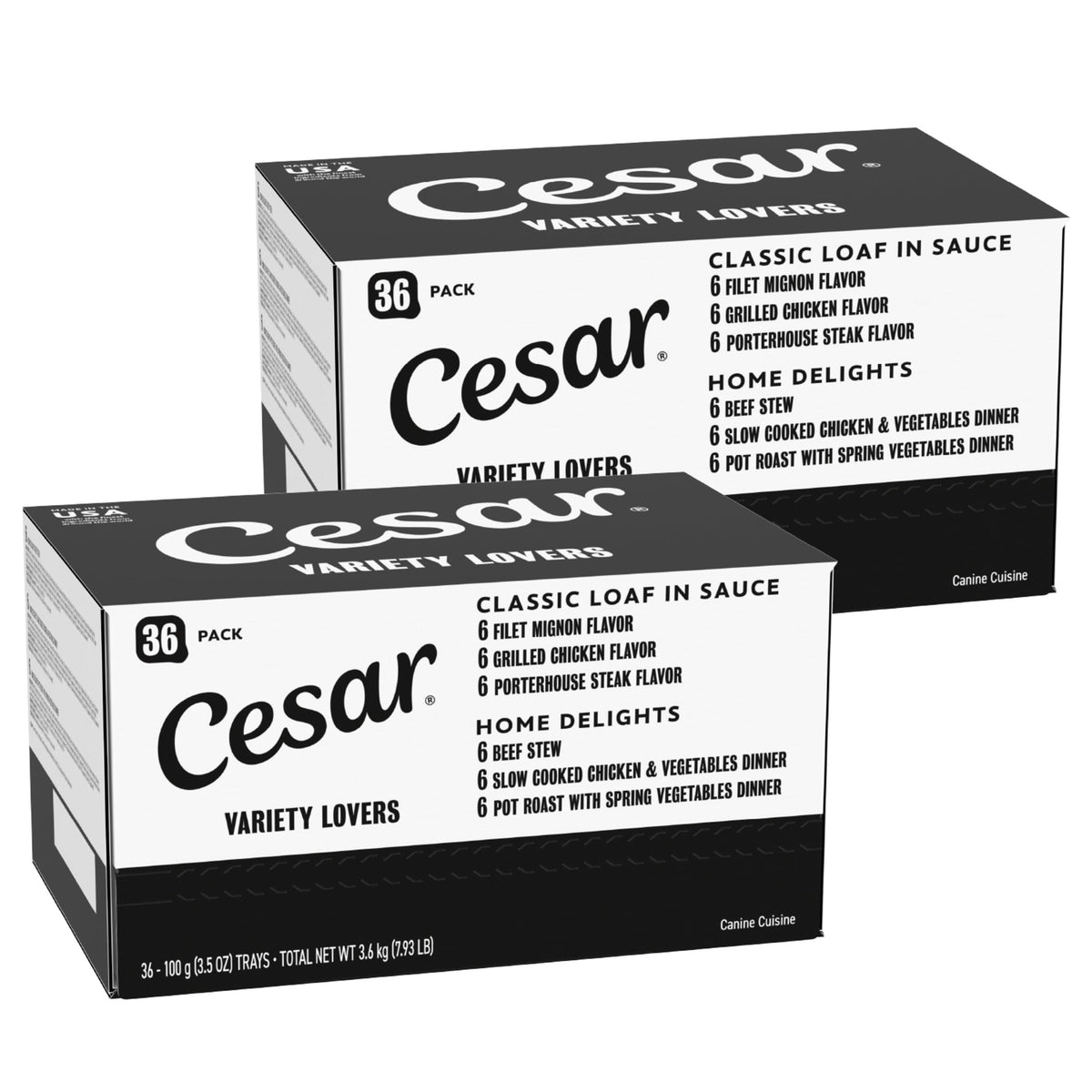 Cesar Home Delights beef tray, tender meat for a satisfying dinner.
