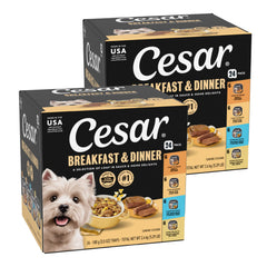 Cesar Home Delights beef tray for adult dogs—real meat first ingredient and gourmet flavor
