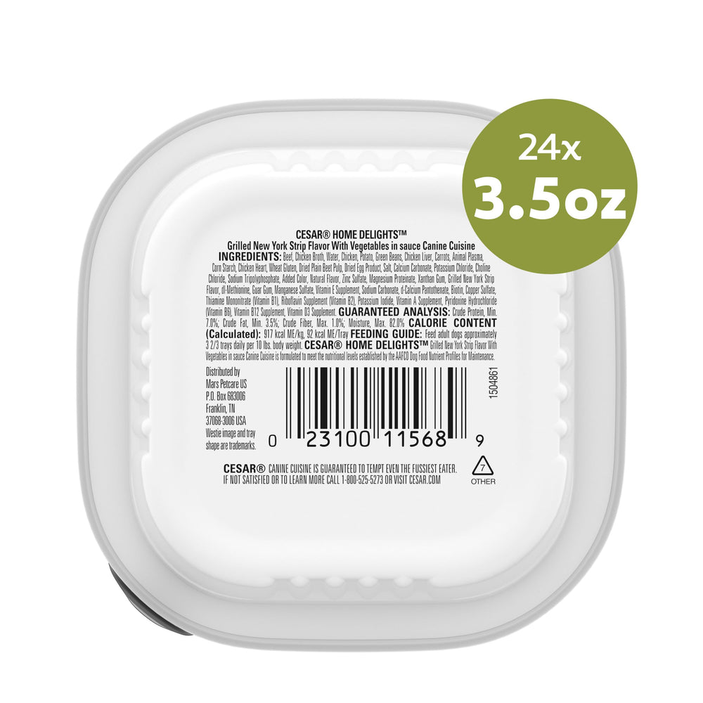 Convenient 3.5 oz trays are simple to portion.
