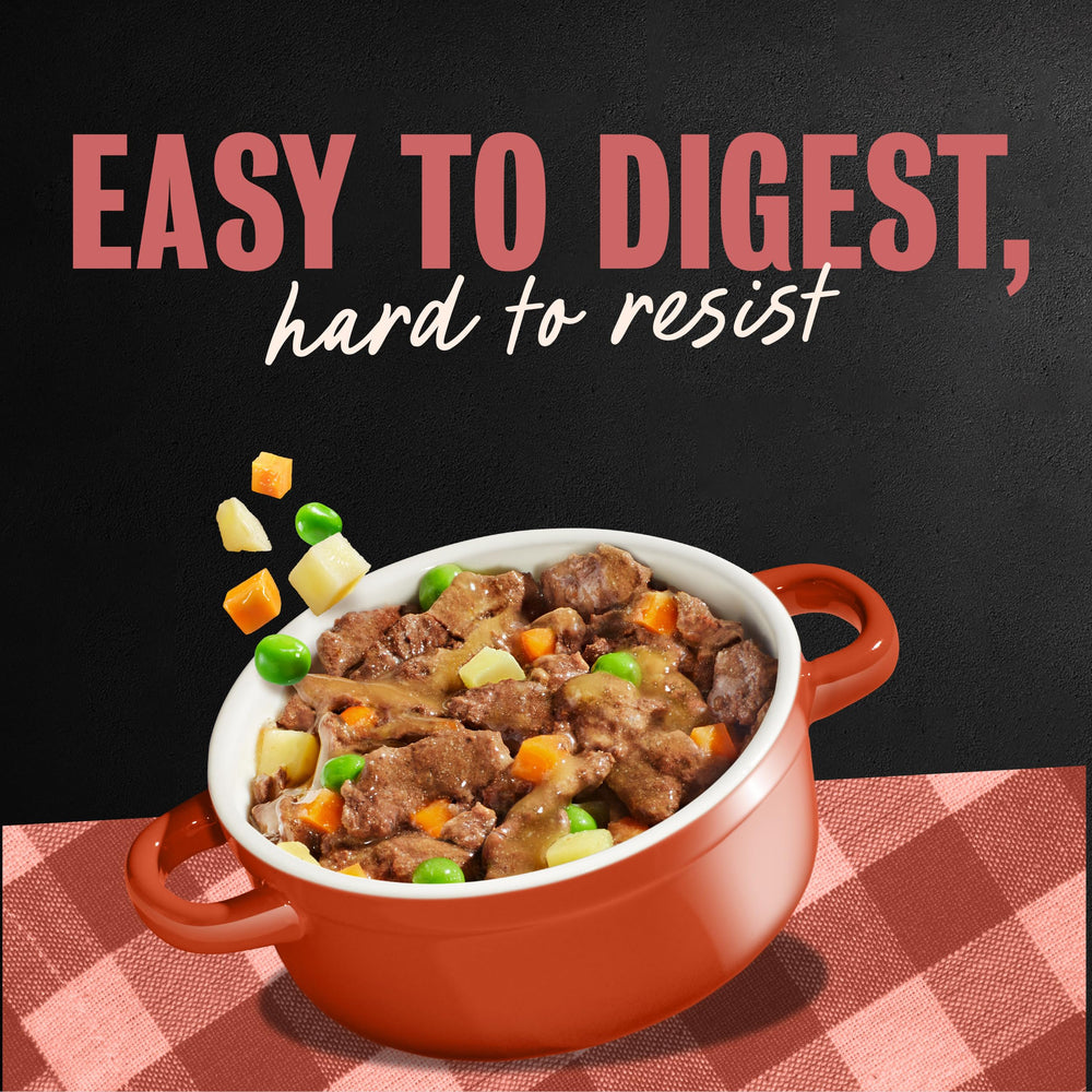 Topper or main dish option from Cesar Home Delights for kibble meals.