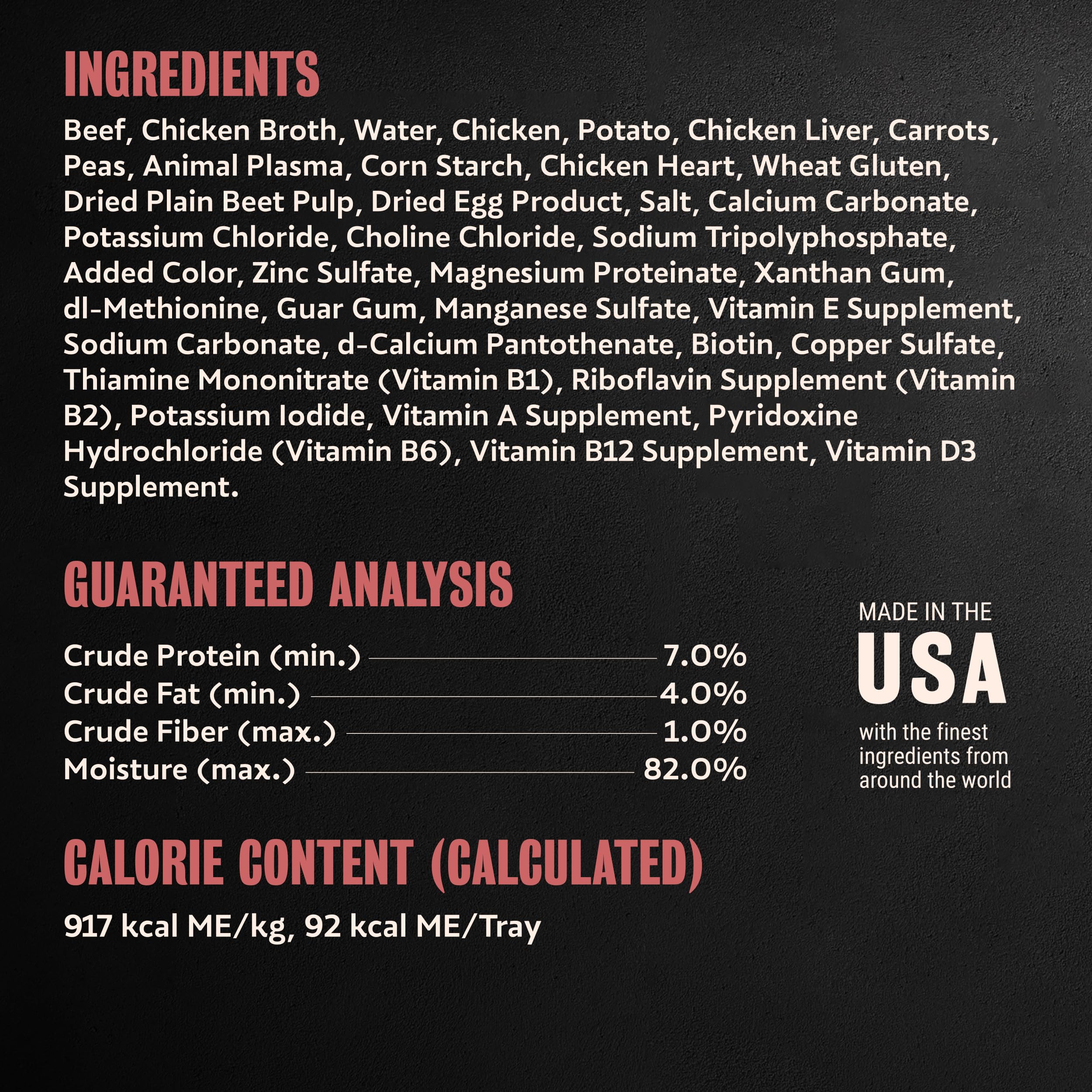 Made in the USA, Cesar Home Delights uses quality ingredients for adult dogs.