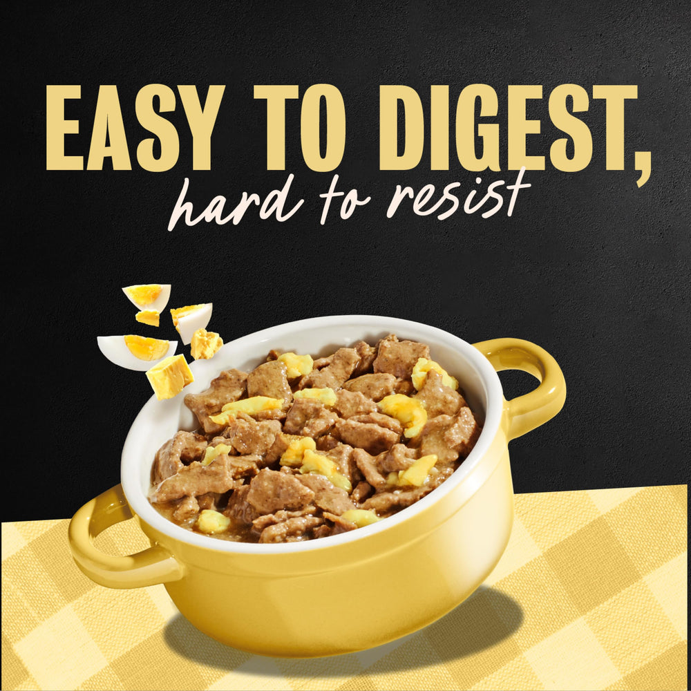 Cesar Home Delights sausage flavor tray ideal as topper or main course