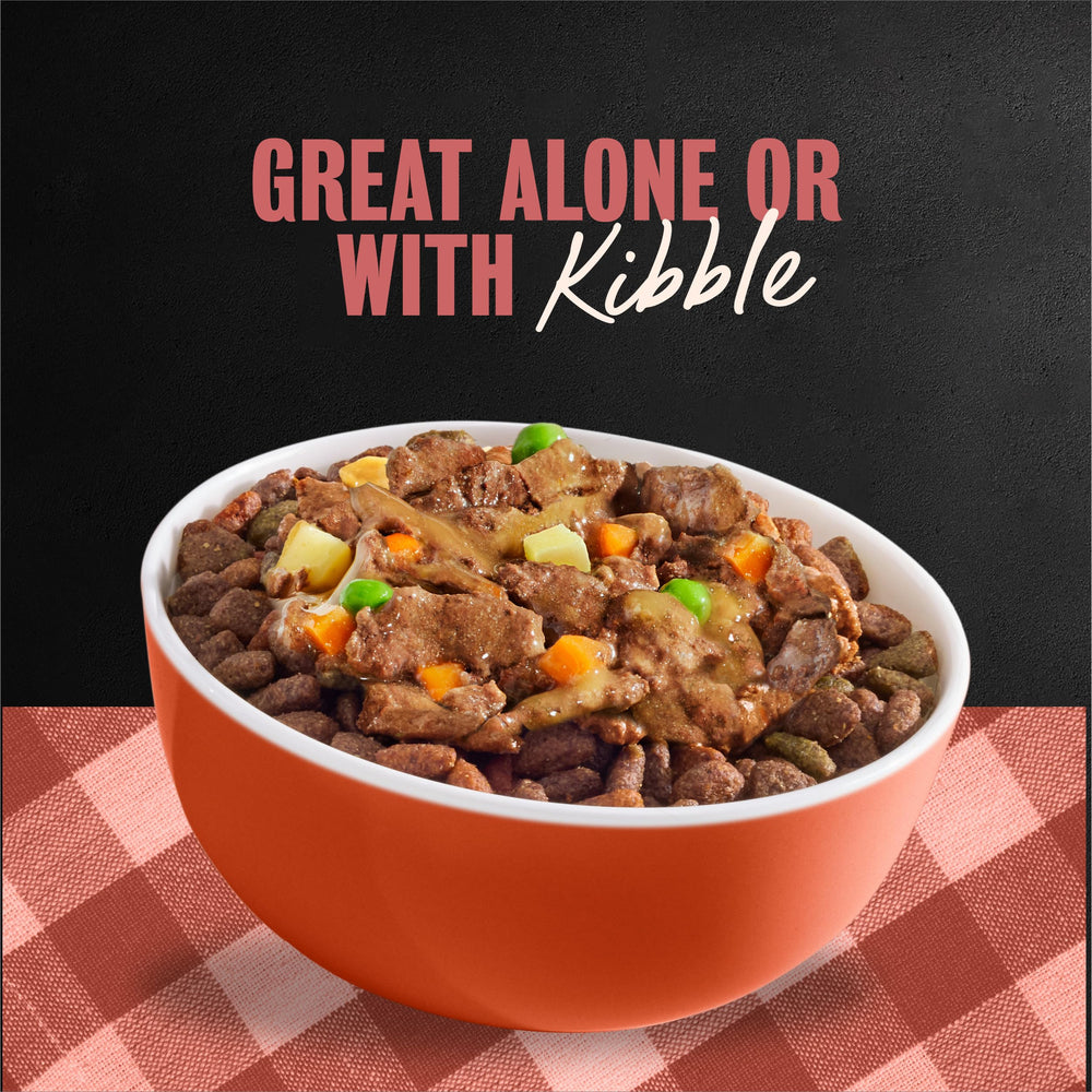 Cesar Home Delights soft wet food texture, easy to enjoy.