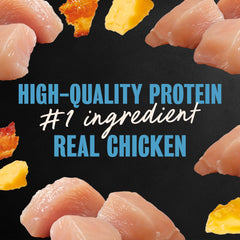 Cesar Loaf & Topper Rotisserie Chicken with real chicken as #1 ingredient.